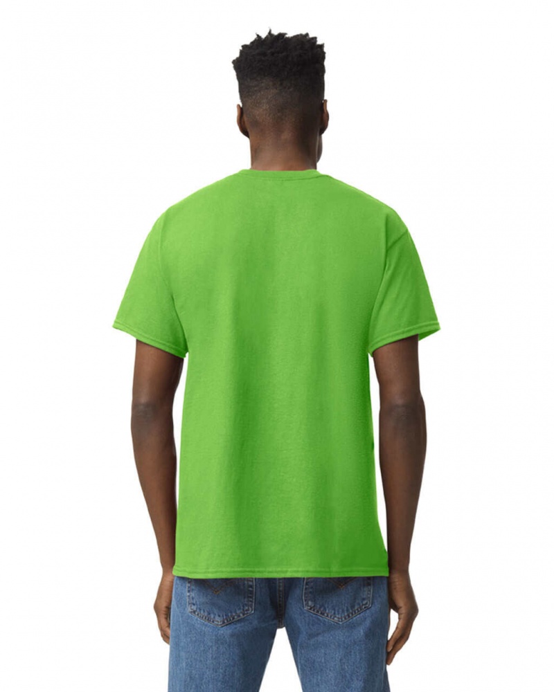 Neon Green Men's Gildan 5000 T-Shirts | PGRT46089