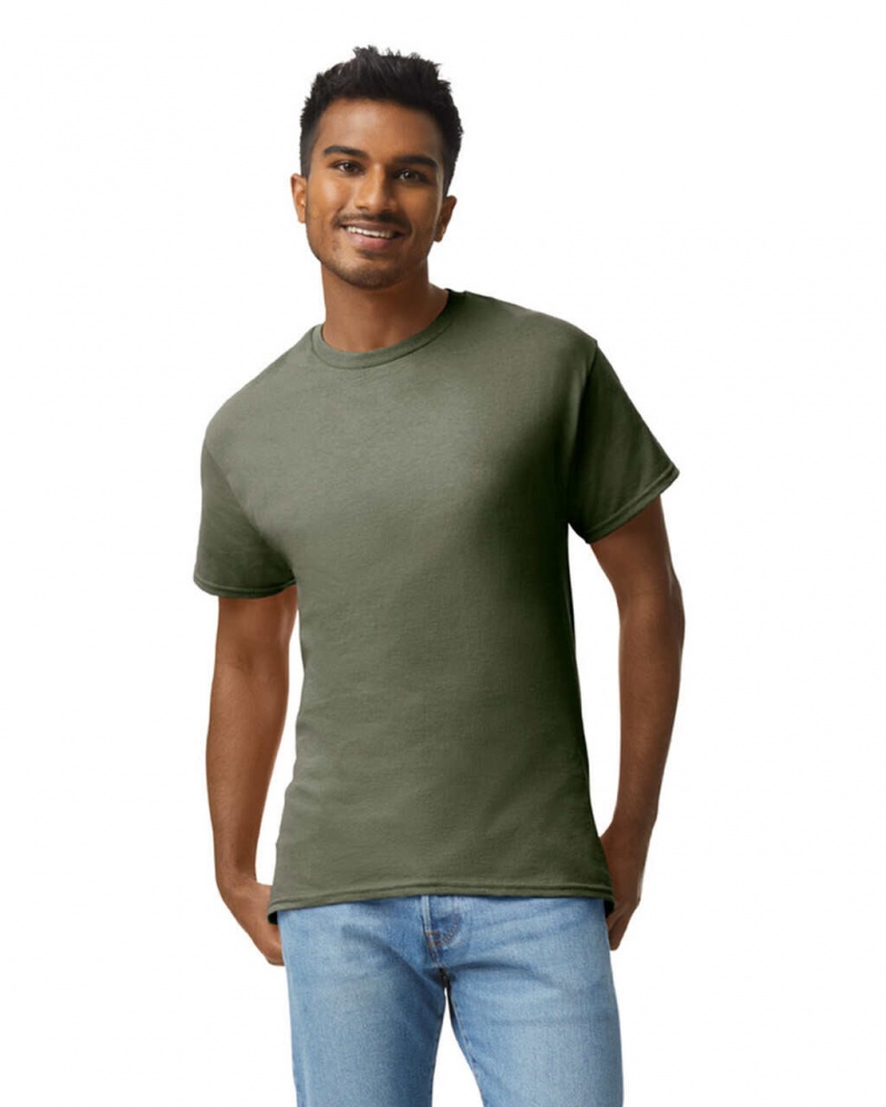 Olive Men\'s Gildan 2000 T-Shirts | TUYS61097