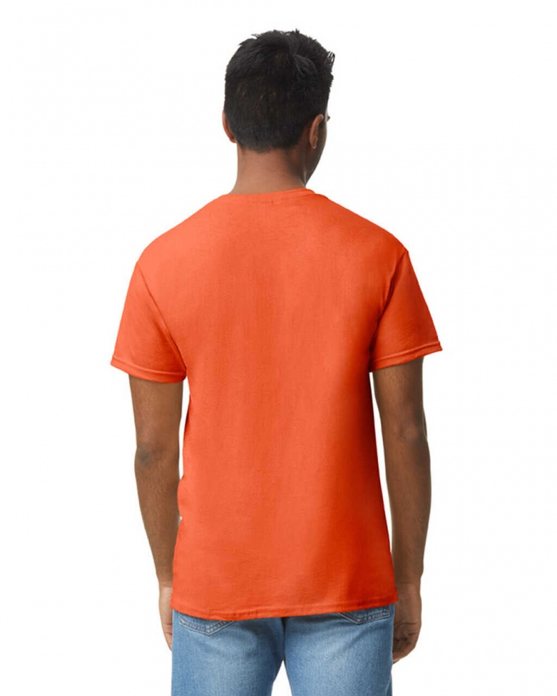 Orange Men's Gildan 5000 T-Shirts | TMVK27148