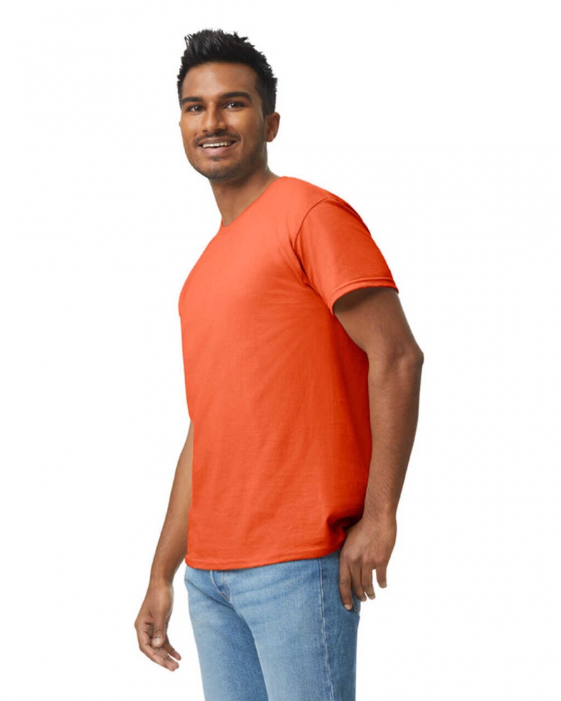 Orange Men's Gildan 5000 T-Shirts | TMVK27148