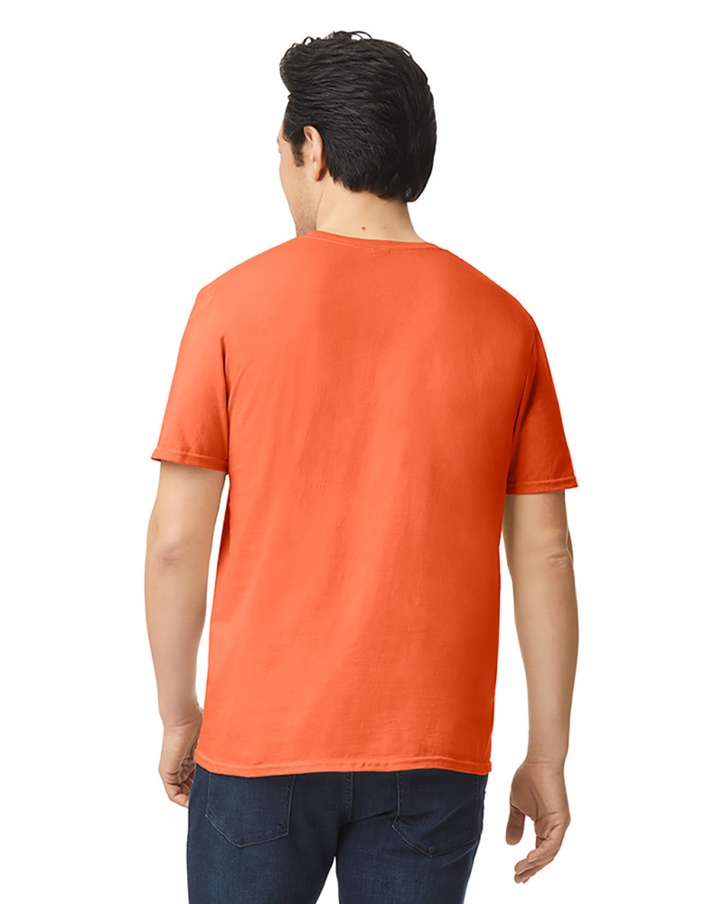 Orange Men's Gildan 64000 T-Shirts | IUBR91065