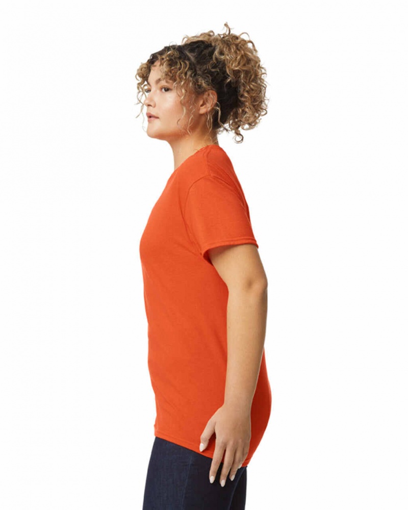 Orange Women's Gildan 8000 T-Shirts | MTGK10758