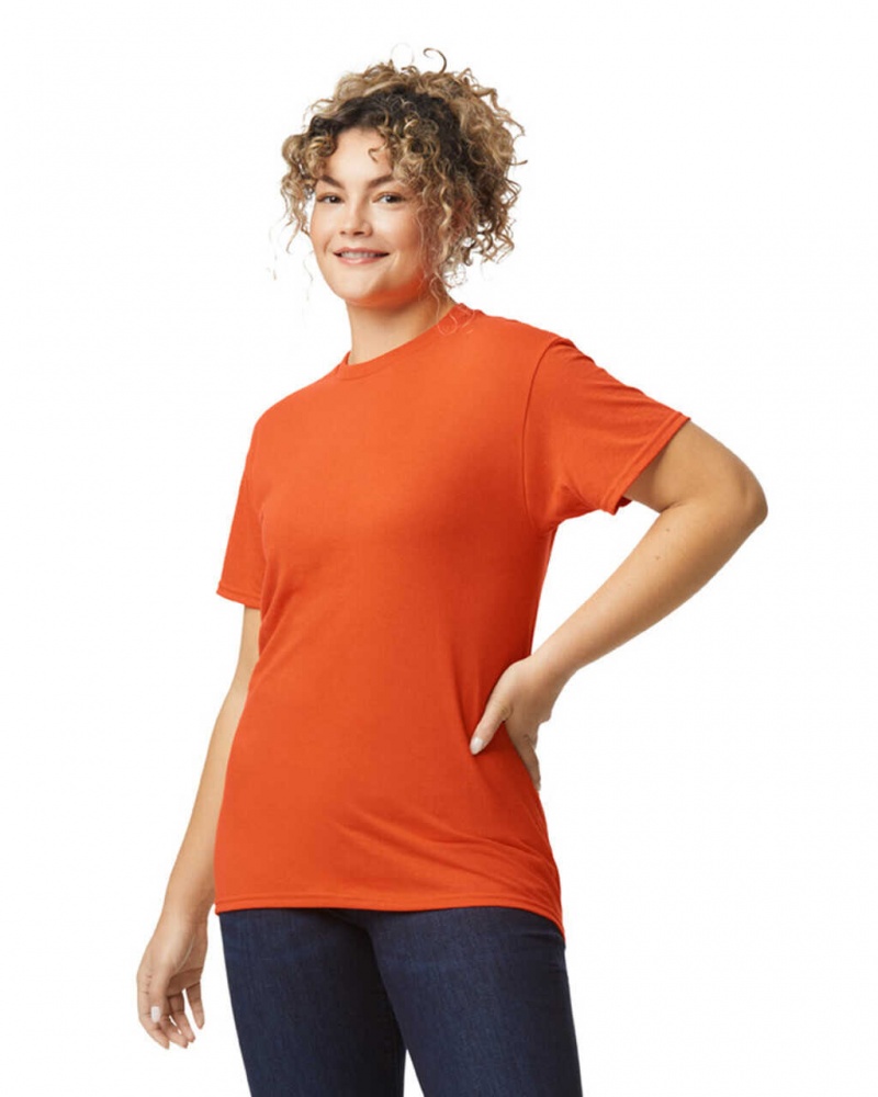 Orange Women's Gildan 8000 T-Shirts | MTGK10758