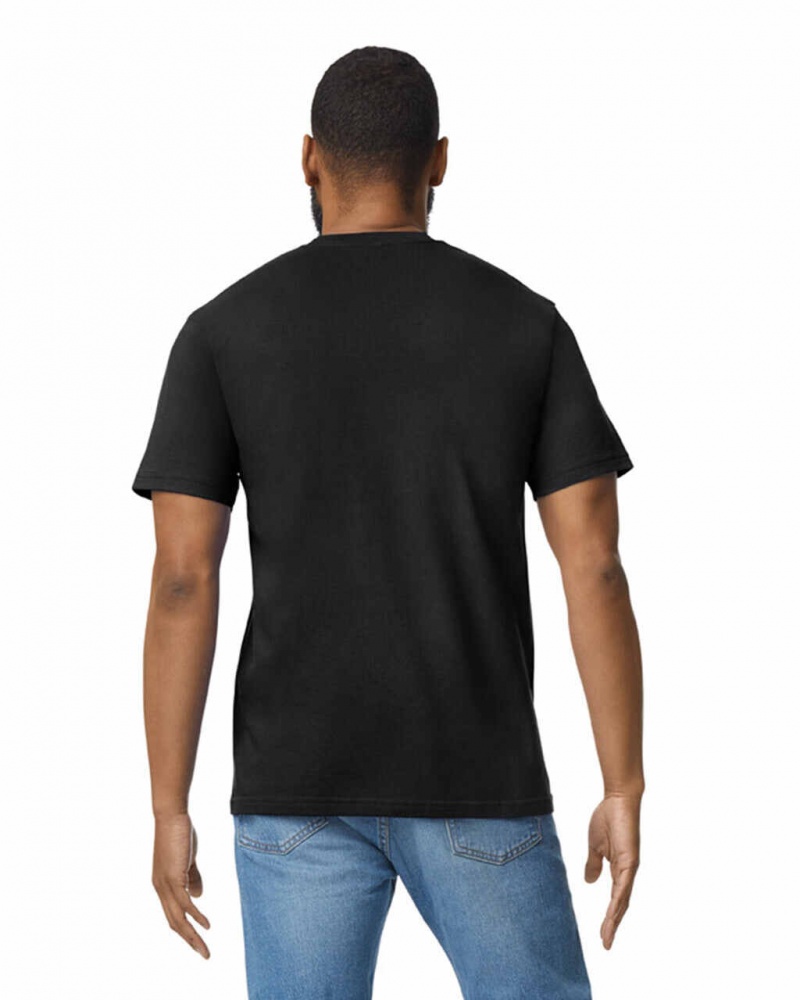 Pitch Black Men's Gildan 65000 Midweight T-Shirts | ZGJD37598