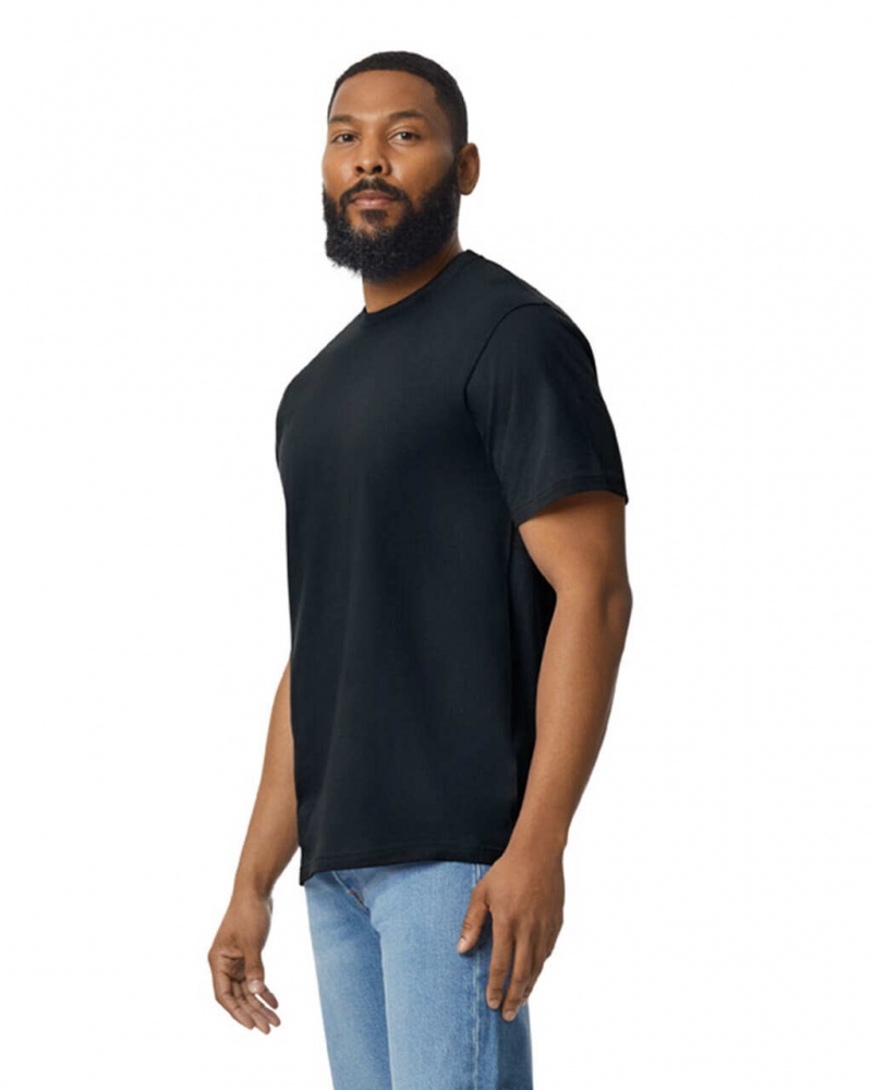 Pitch Black Men's Gildan 65000 Midweight T-Shirts | ZGJD37598