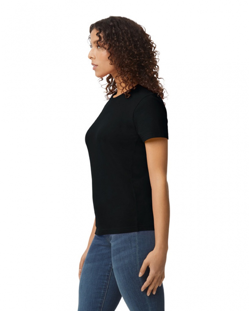 Pitch Black Women's Gildan 65000L Midweight T-Shirts | USTF29753