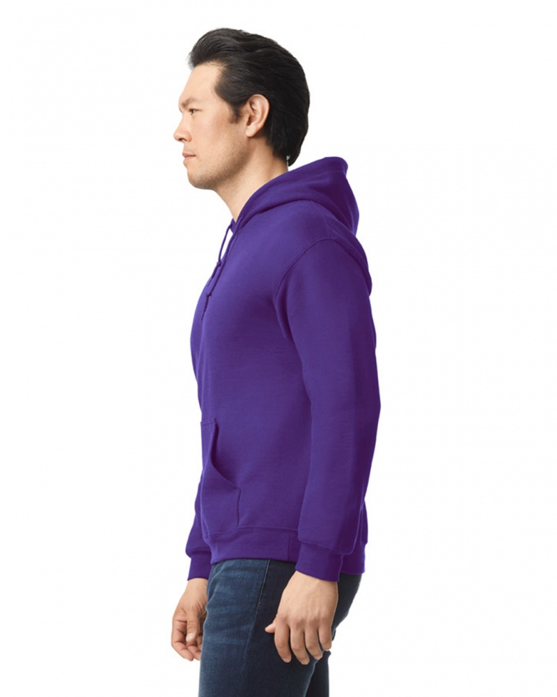 Purple Men's Gildan 18500 Hoodie | KILF30461