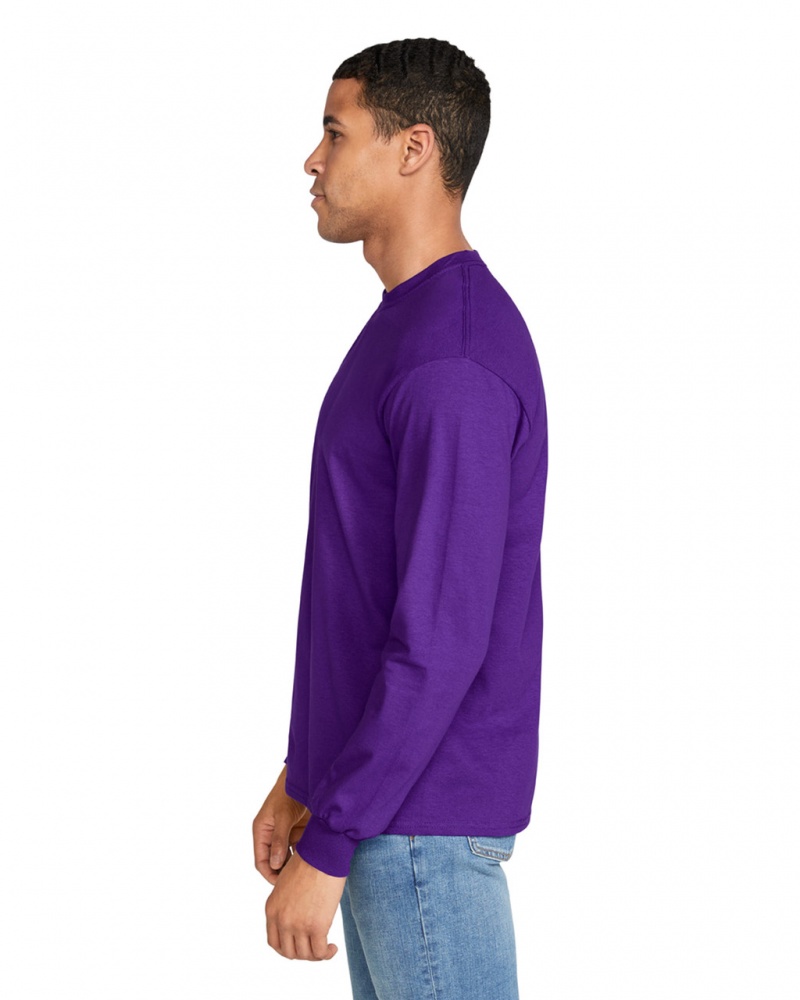 Purple Men's Gildan 2400 Long Sleeve T-Shirts | KQBL72465