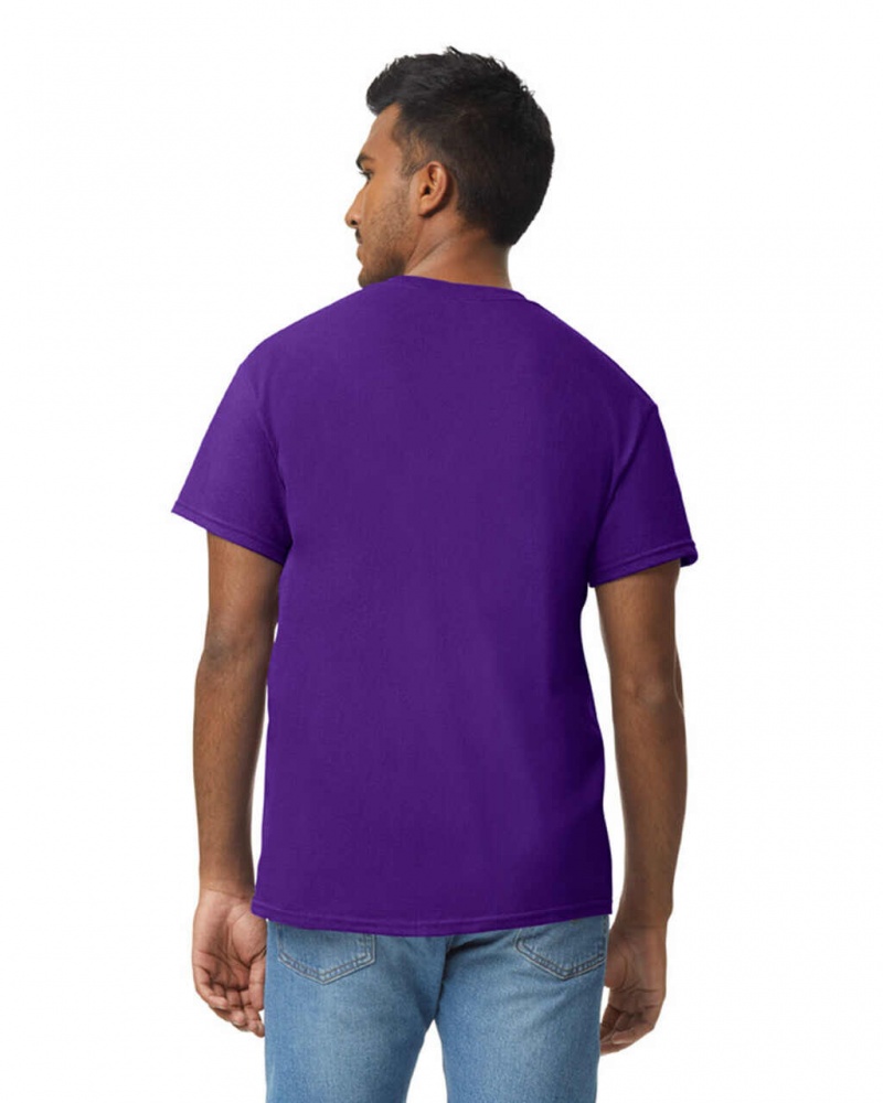 Purple Men's Gildan 5000 T-Shirts | LHWY71589