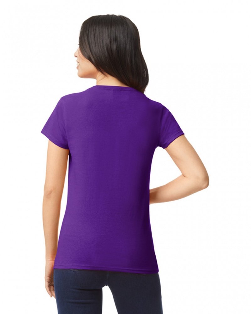 Purple Women's Gildan 5000L T-Shirts | JDAE58621