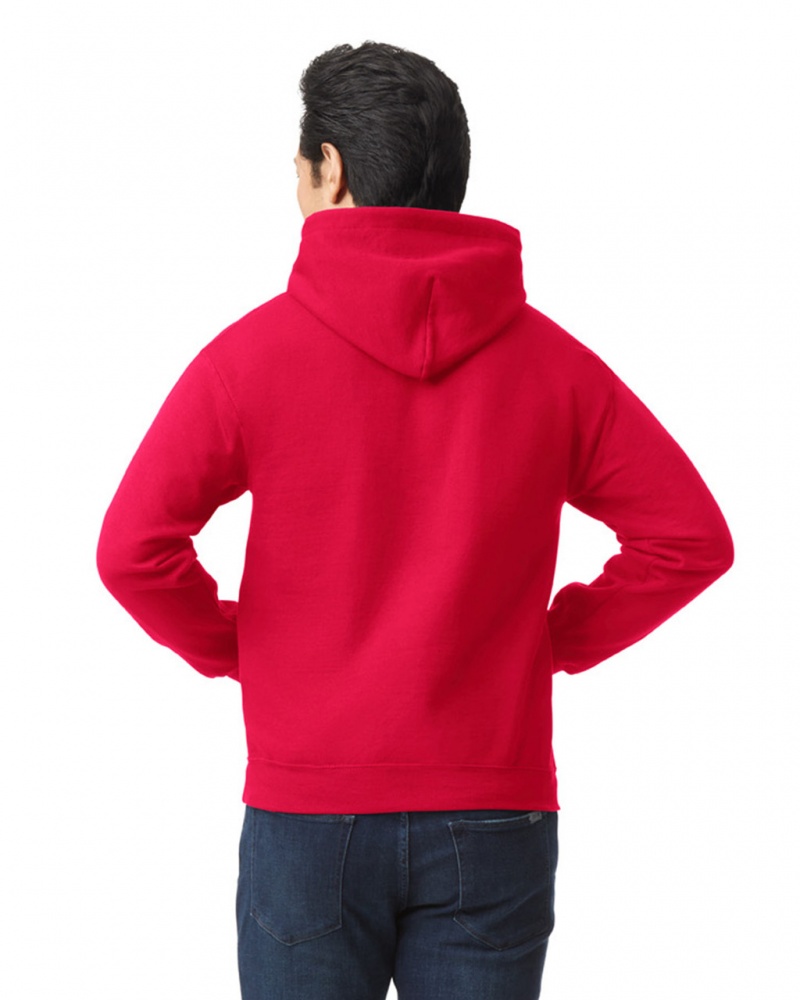 Red Men's Gildan 18500 Hoodie | RUDN60329