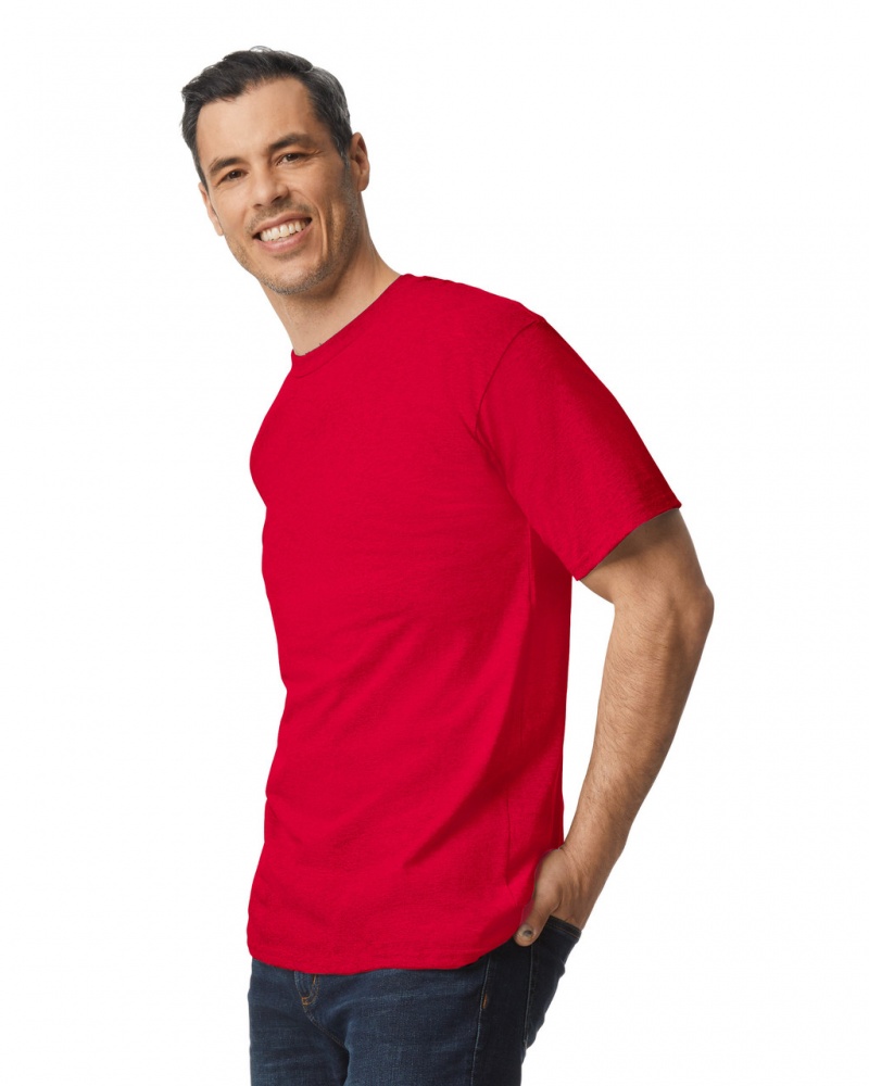 Red Men's Gildan 2000T Tall T-Shirts | VJGT39461