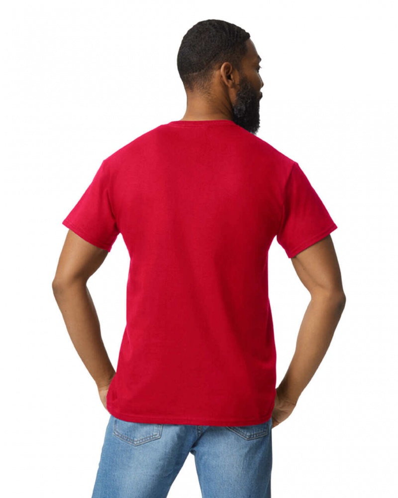 Red Men's Gildan 2300 with Pocket T-Shirts | VMTK05693