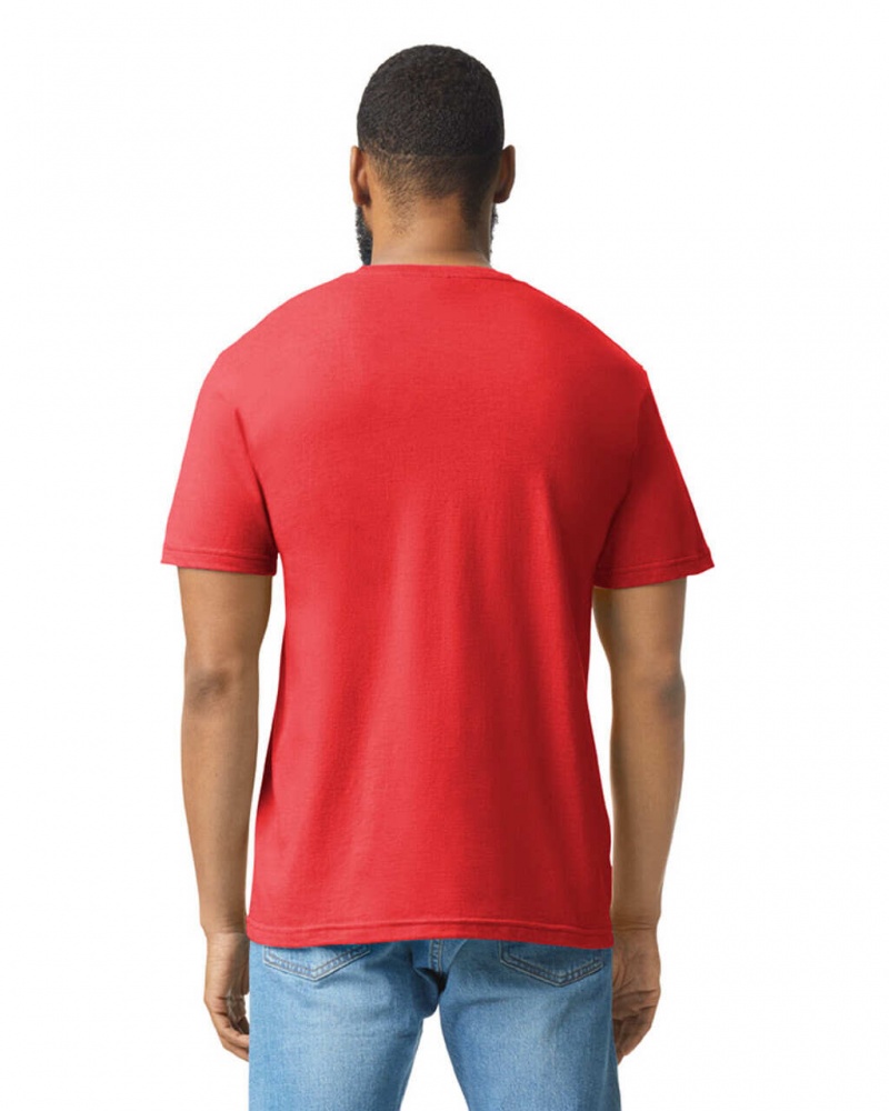 Red Mist Men's Gildan 67000 CVC T-Shirts | FVPK75296