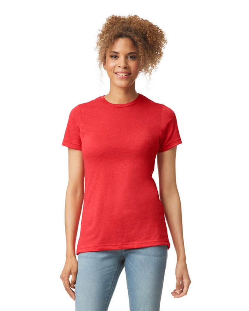 Red Mist Women\'s Gildan 67000L CVC T-Shirts | DPGW37814