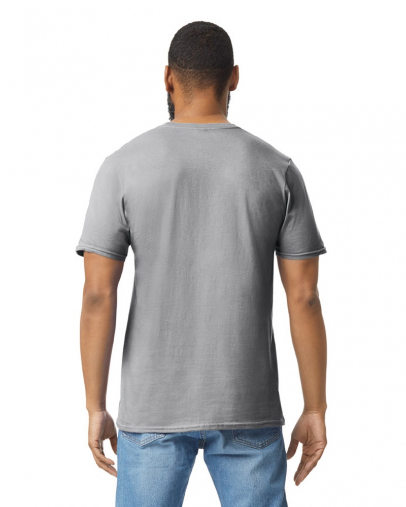 Ring Spun Sport Grey Men's Gildan 64000 T-Shirts | ALGD02985