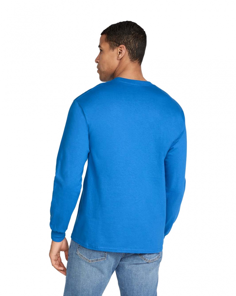 Royal Men's Gildan 2400 Long Sleeve T-Shirts | KARB89123