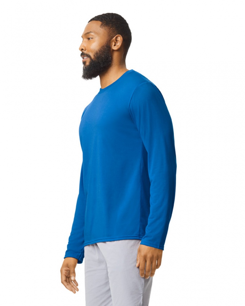 Royal Men's Gildan 42400 Long Sleeve T-Shirts | HQXY47915