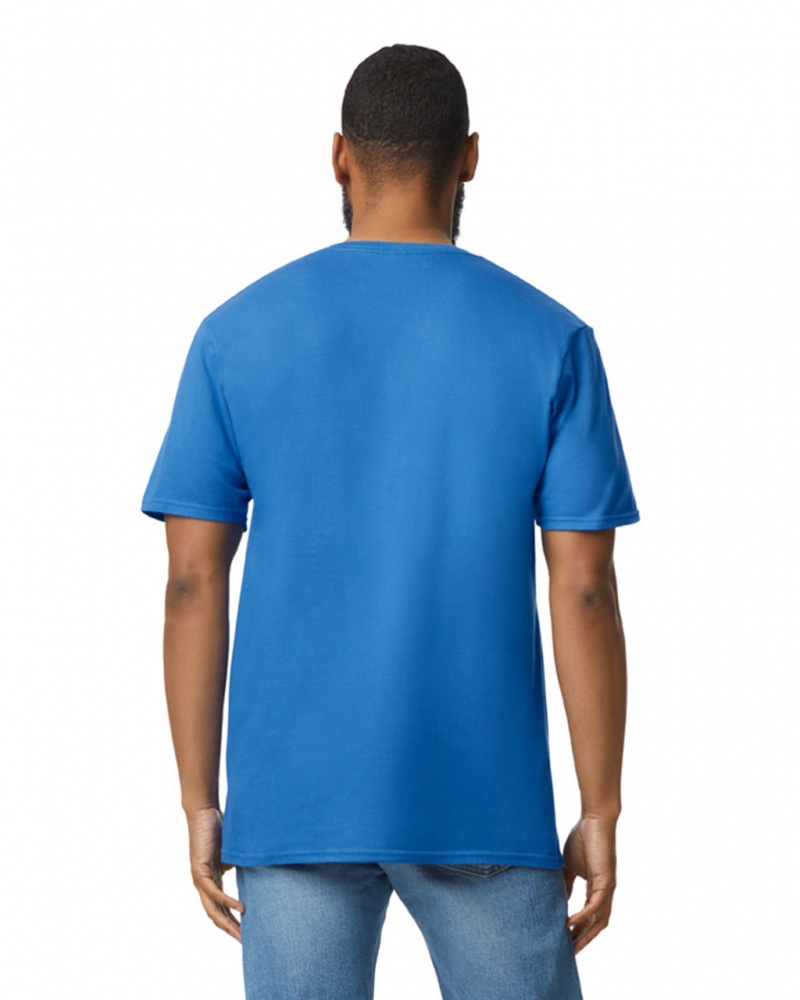 Royal Men's Gildan 64V00 V-Neck T-Shirts | BYML07348