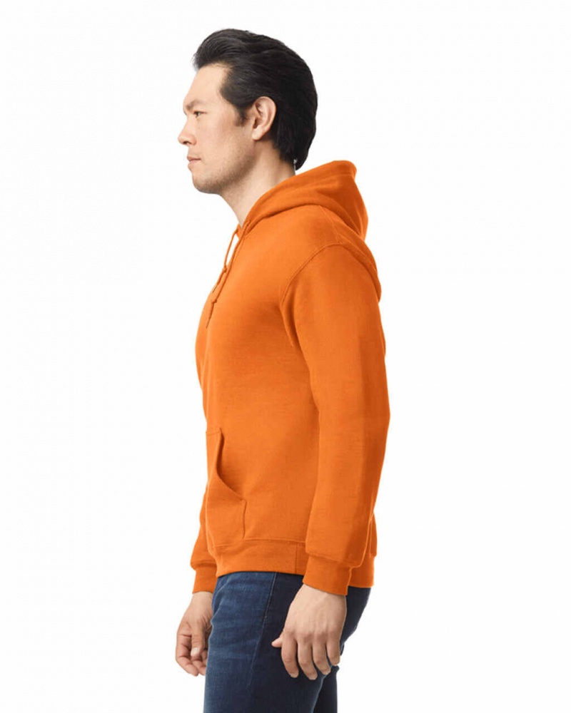 S Orange Men's Gildan 18500 Hoodie Sweatshirt | SKLI96718