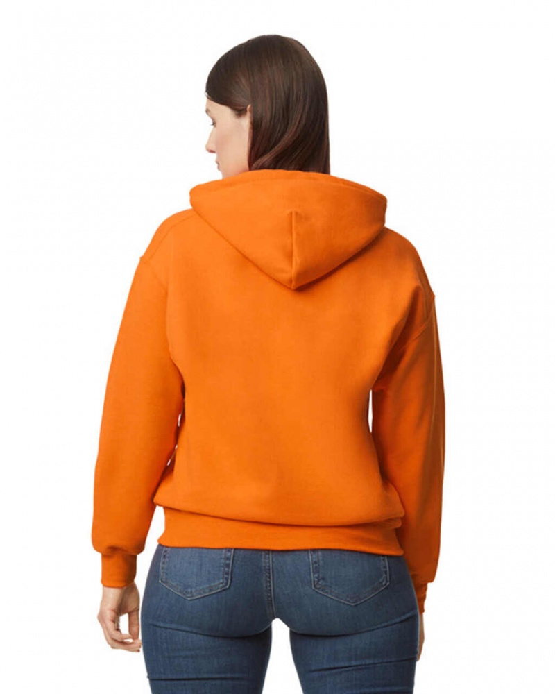 S Orange Women's Gildan 12500 Hoodie Sweatshirt | MTHO80751