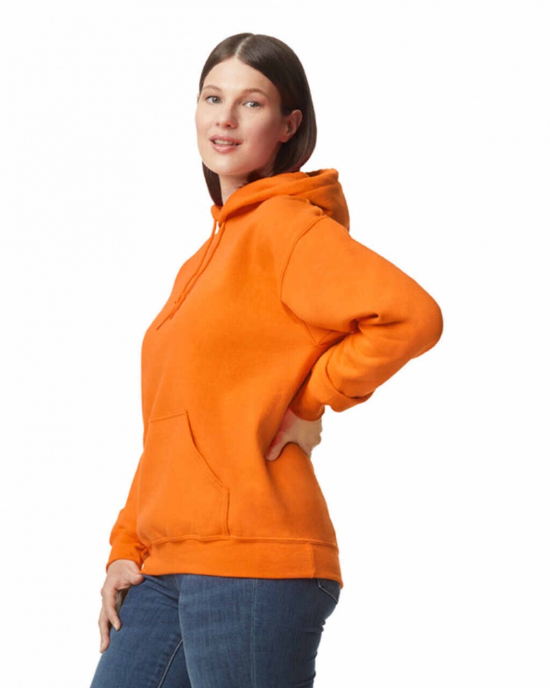 S Orange Women's Gildan 12500 Hoodie Sweatshirt | MTHO80751