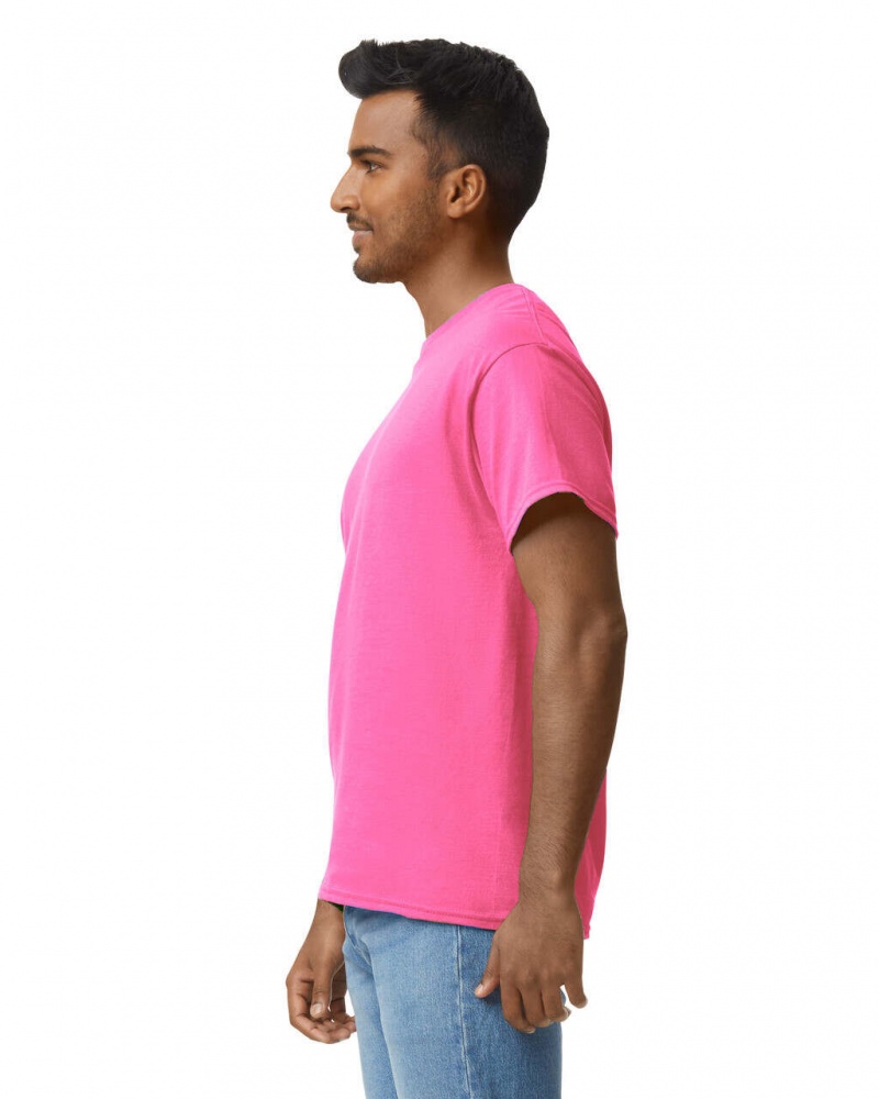 Safety Pink Men's Gildan 2000 T-Shirts | LYTC82301