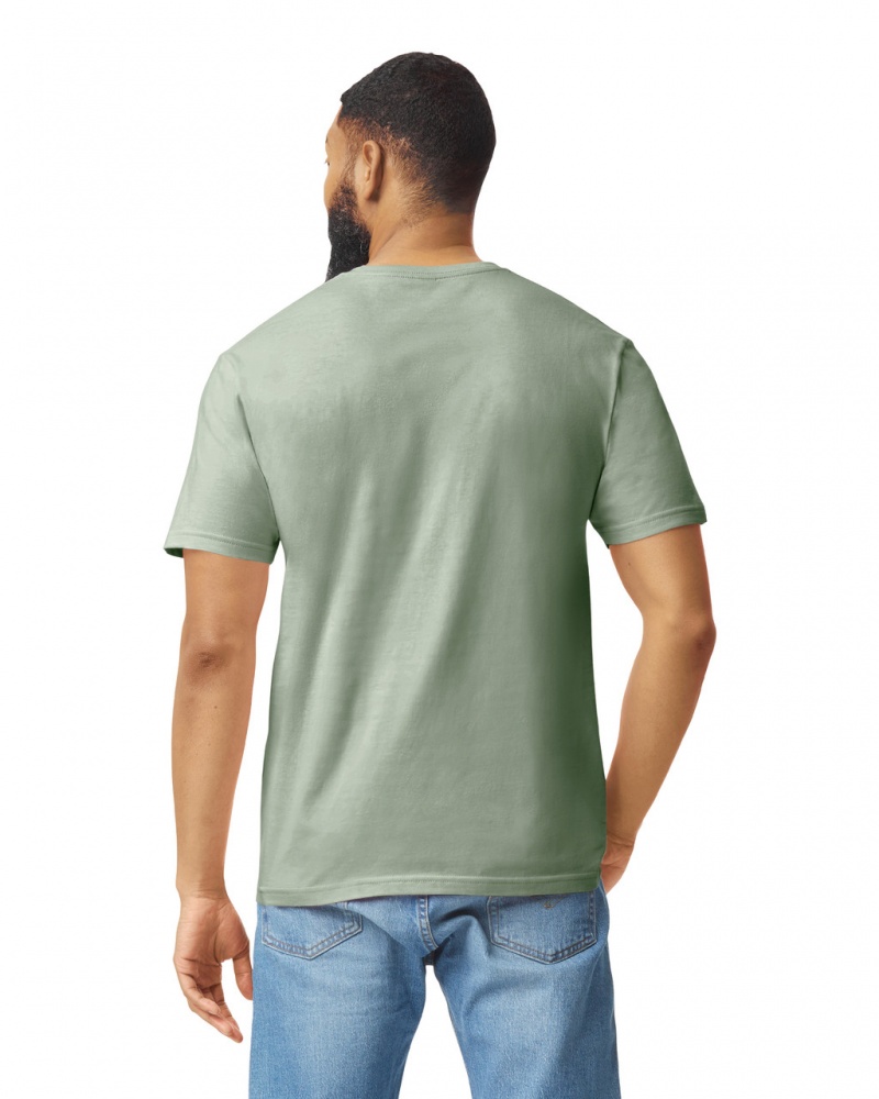 Sage Men's Gildan 64000 T-Shirts | VURL42761