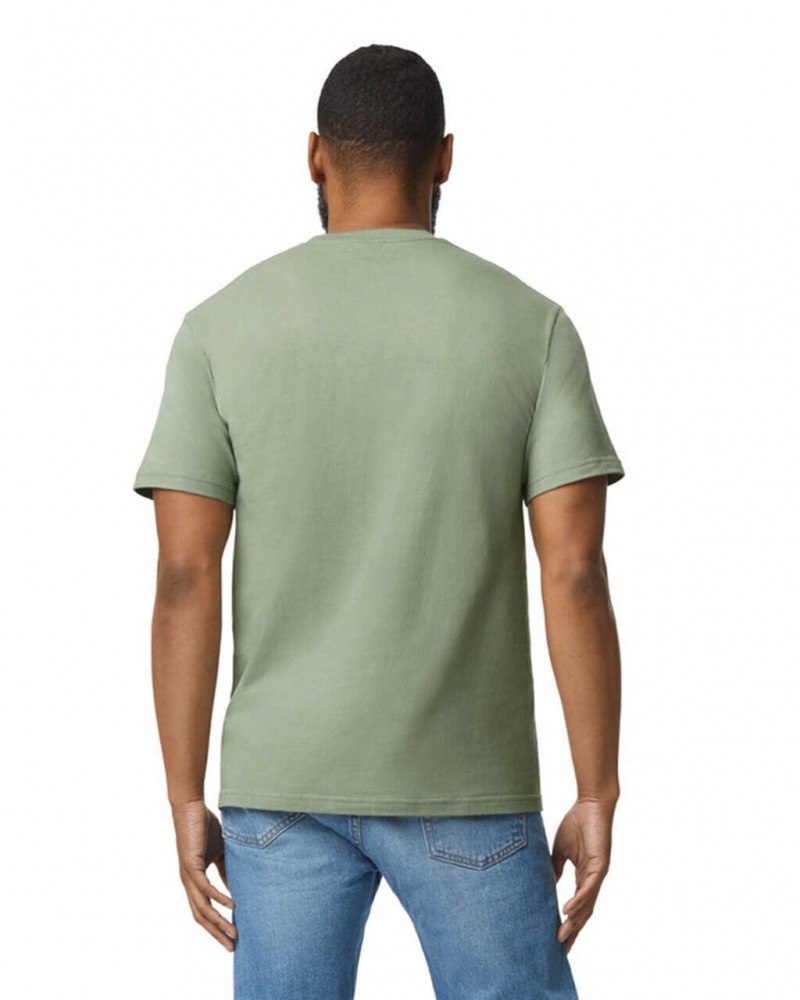 Sage Men's Gildan 65000 Midweight T-Shirts | MZGC15690