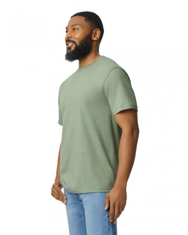 Sage Men's Gildan 65000 Midweight T-Shirts | MZGC15690