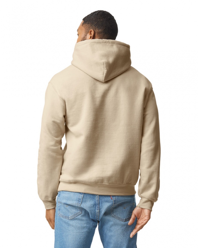 Sand Men's Gildan 18500 Hoodie | BVPM03176