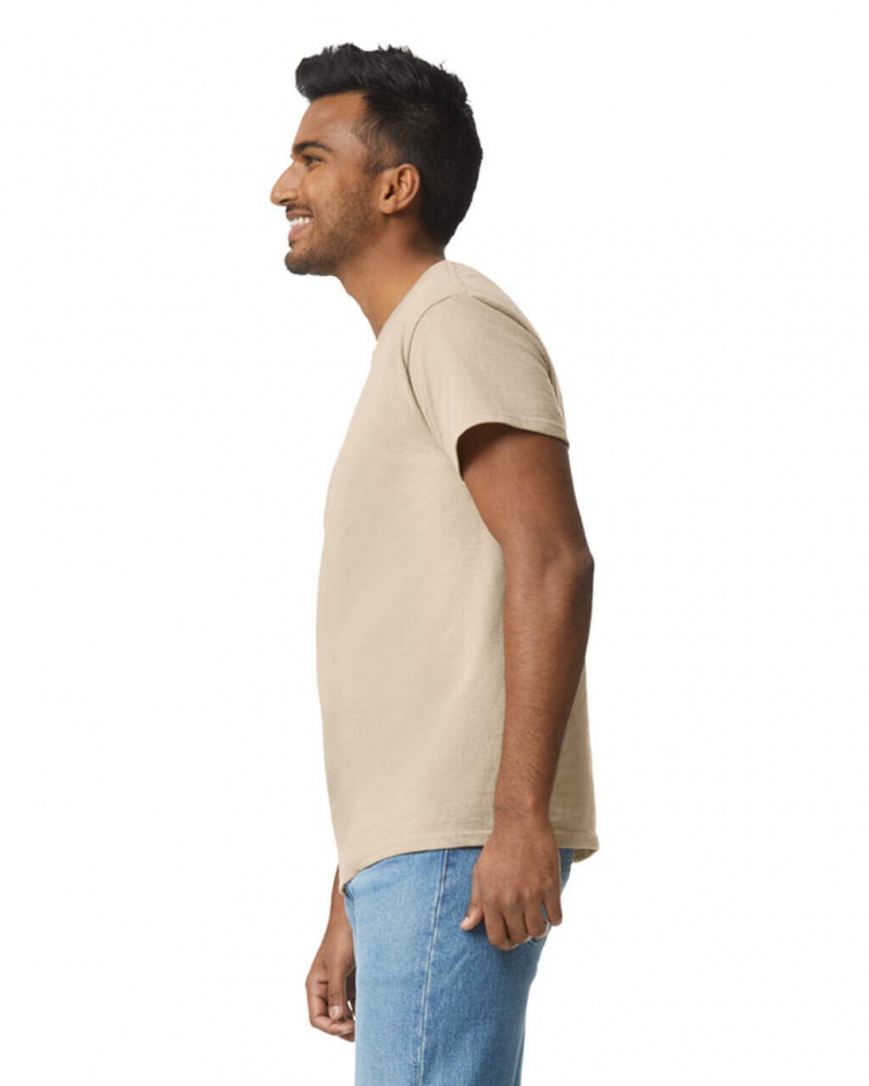 Sand Men's Gildan 2000 T-Shirts | OJCS76081