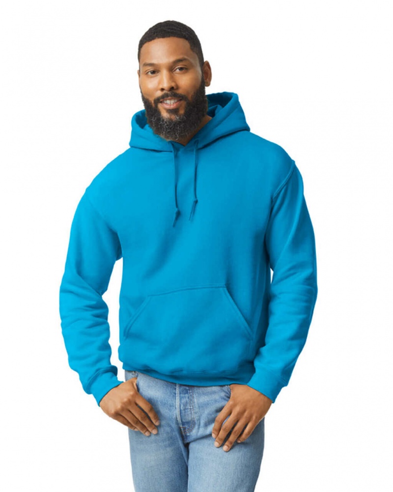 Sapphire Men\'s Gildan 18500 Hoodie Sweatshirt | EPDF60193