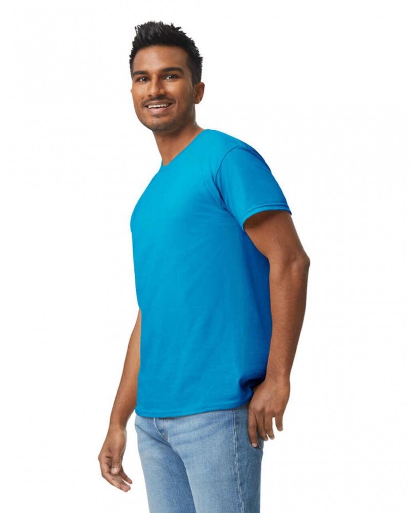 Sapphire Men's Gildan 5000 T-Shirts | AVBM69403