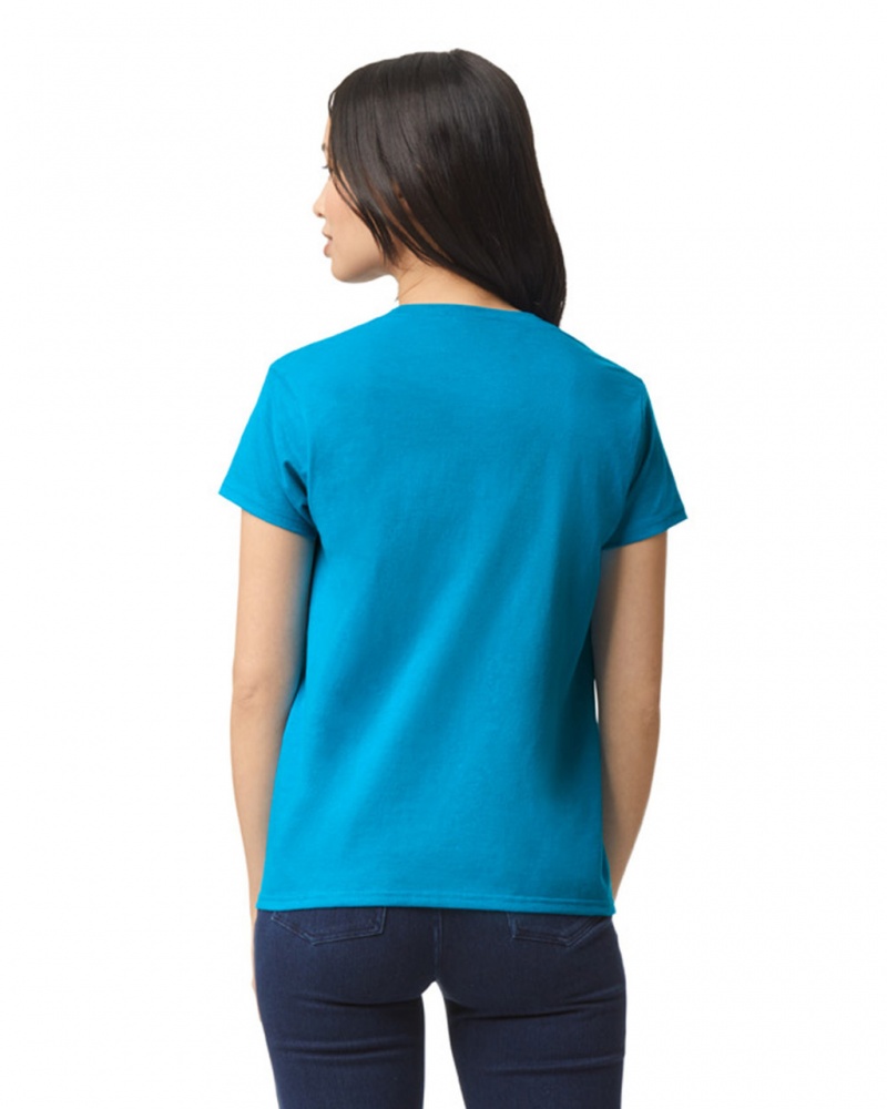 Sapphire Women's Gildan 2000L T-Shirts | NHSF51739