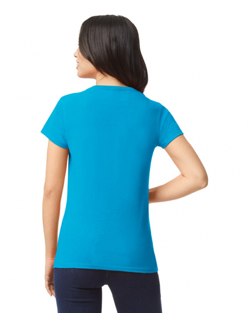 Sapphire Women's Gildan 5000L T-Shirts | IKHS54197