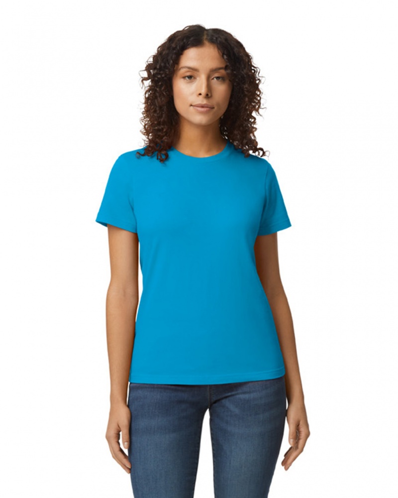 Sapphire Women\'s Gildan 65000L Midweight T-Shirts | JPGL96713