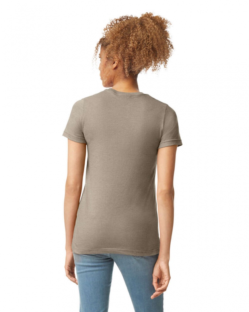 Slate Women's Gildan 67000L CVC T-Shirts | RLBY20197