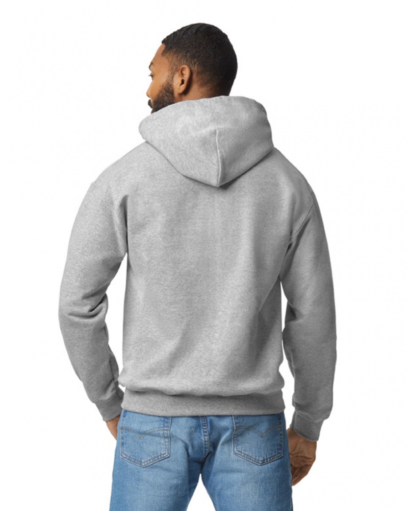 Sport Grey Men's Gildan 12500 Hoodie Sweatshirt | SVCZ68415