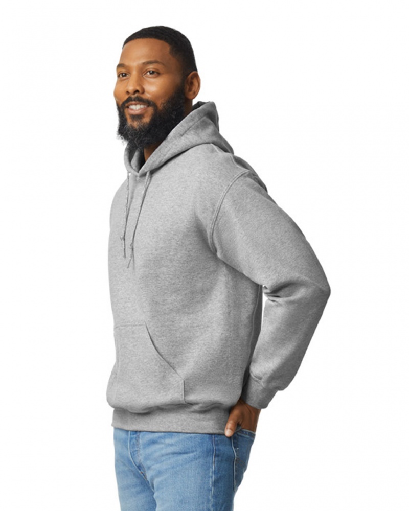 Sport Grey Men's Gildan 12500 Hoodie Sweatshirt | SVCZ68415