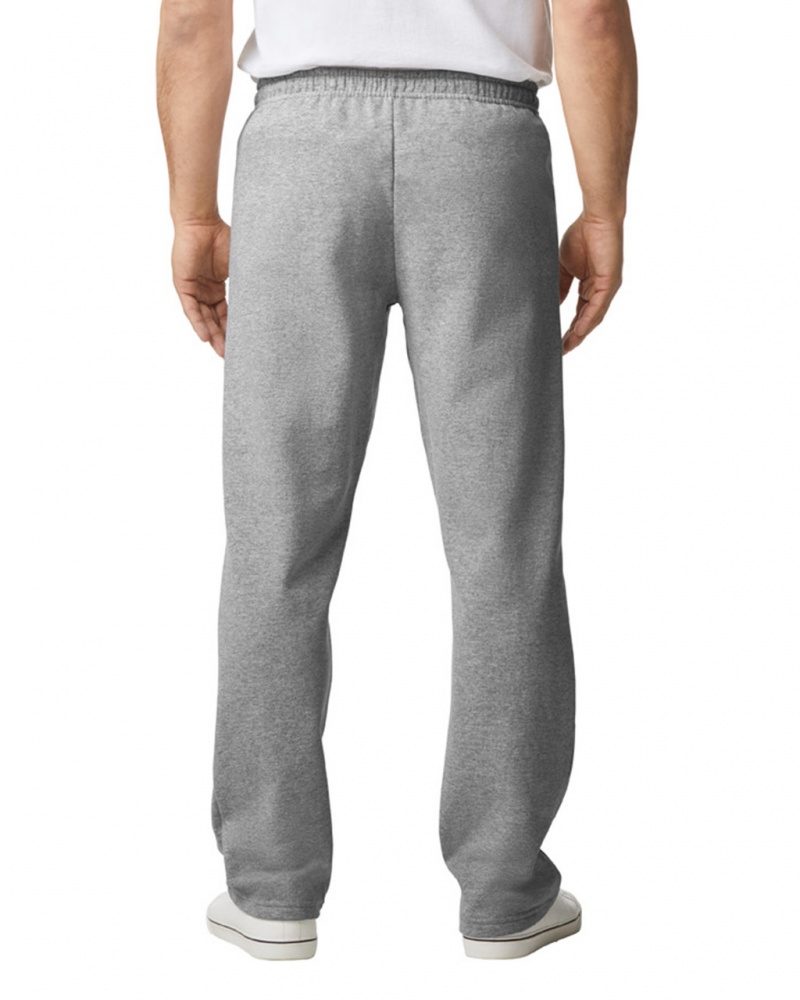 Sport Grey Men's Gildan 18400 Open Bottom Sweatpants | XAKZ14326