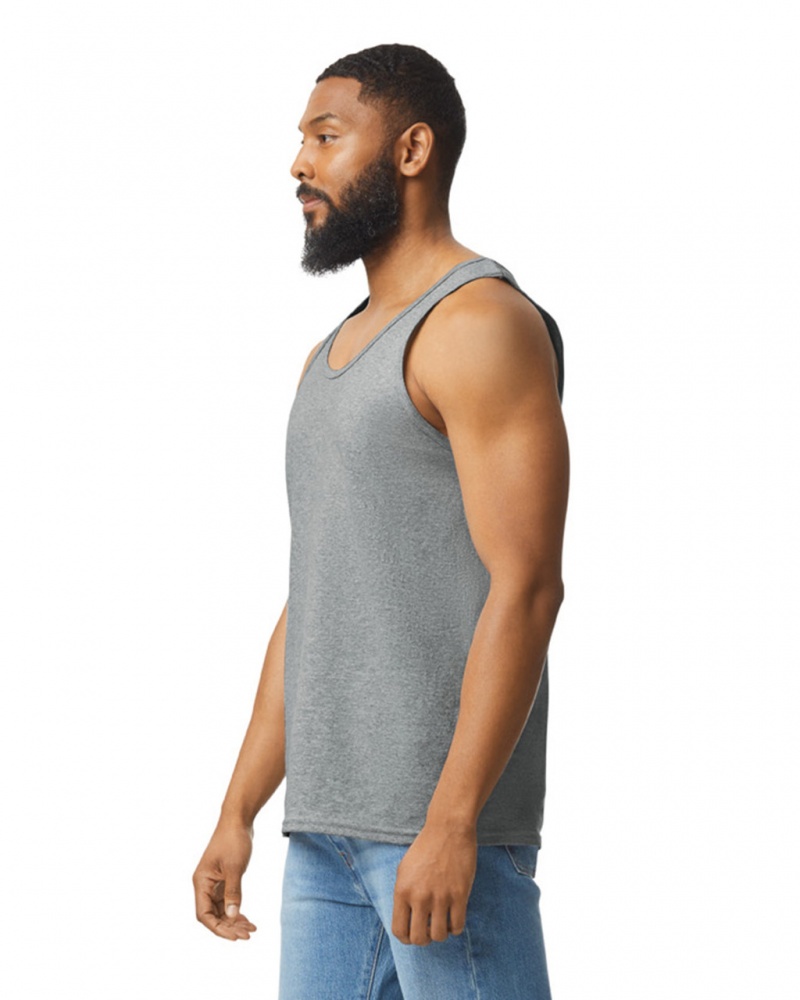 Sport Grey Men's Gildan 2200 Tanks | KEWP35806