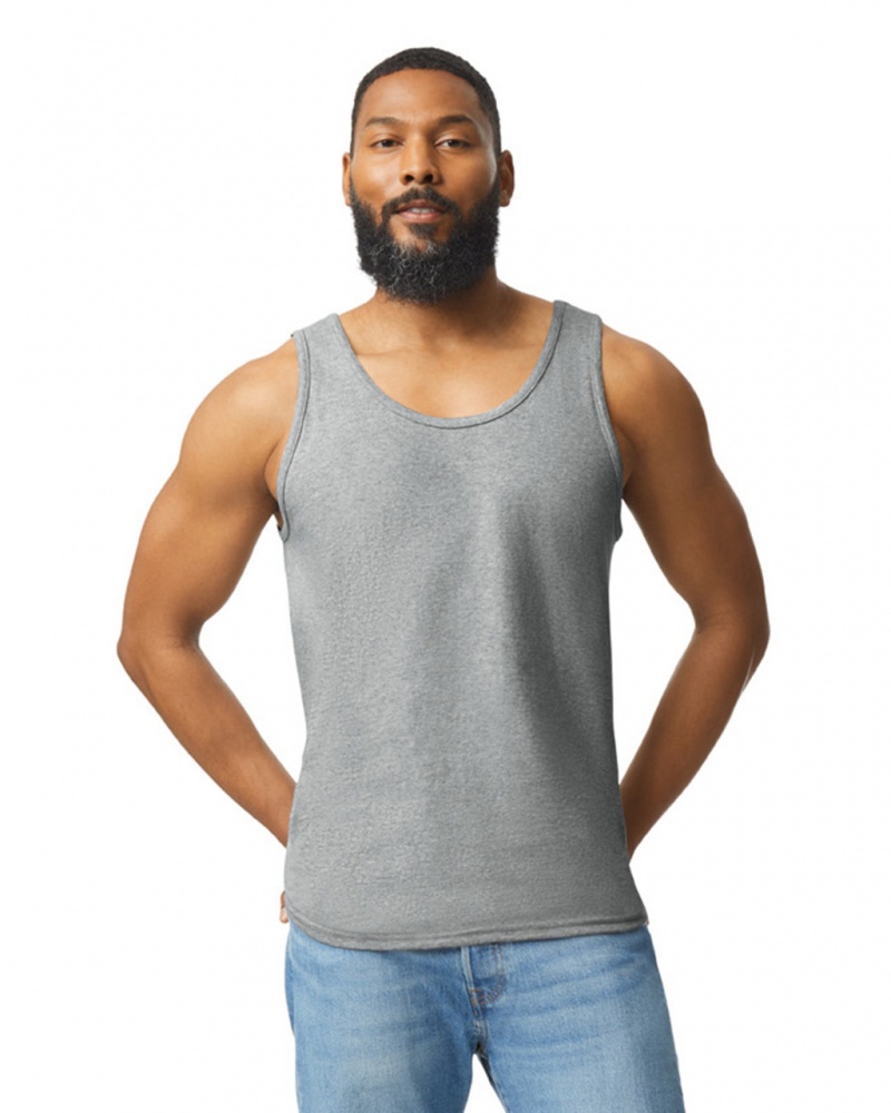 Sport Grey Men's Gildan 2200 Tanks | KEWP35806