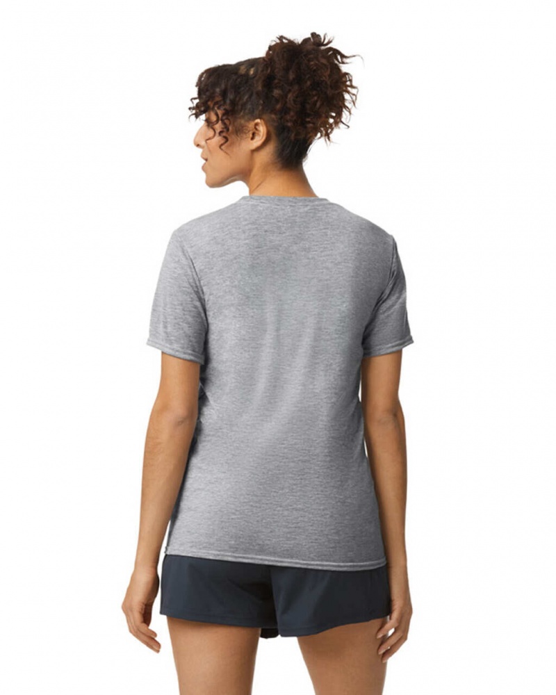 Sport Grey Women's Gildan 42000 T-Shirts | MRHX63419