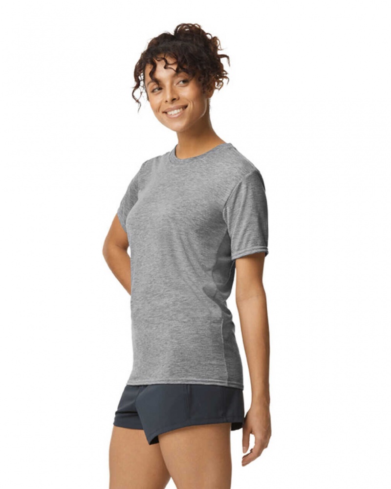 Sport Grey Women's Gildan 42000 T-Shirts | MRHX63419