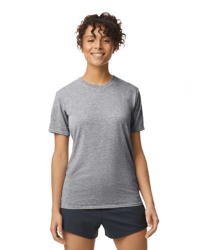 Sport Grey Women\'s Gildan 42000 T-Shirts | MRHX63419