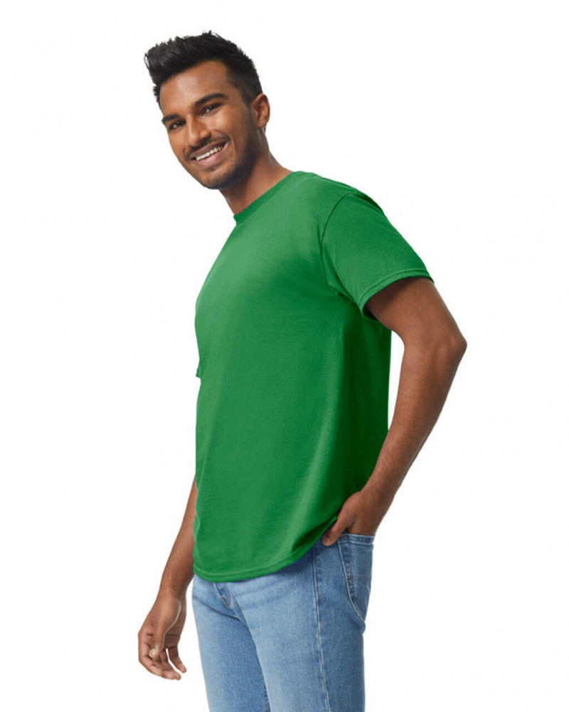 Turf Green Men's Gildan 5000 T-Shirts | EAMB68032