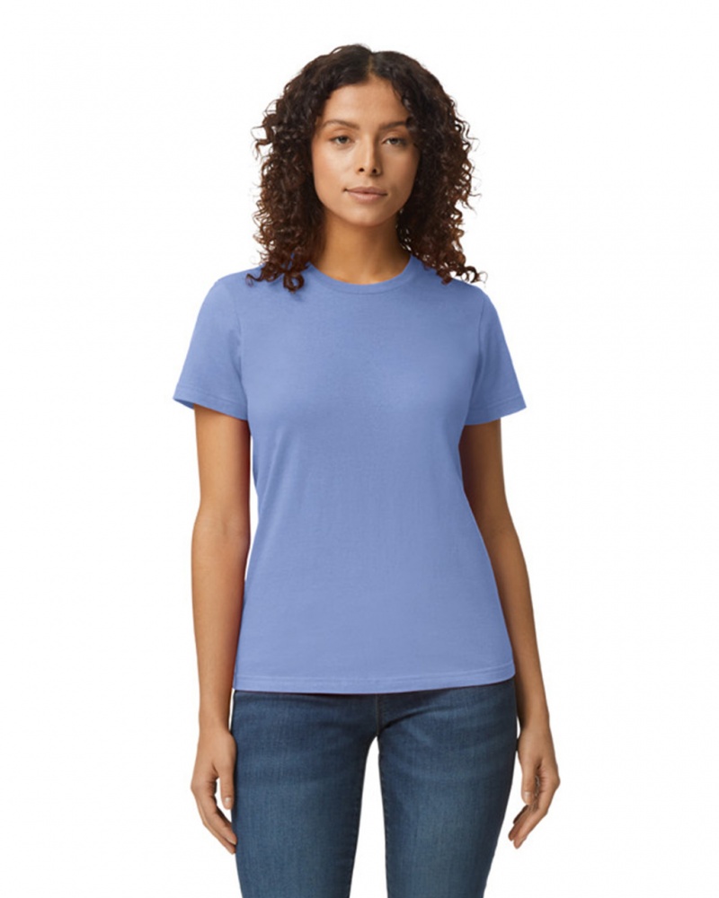 Violet Women's Gildan 65000L Midweight T-Shirts | MLRZ38941