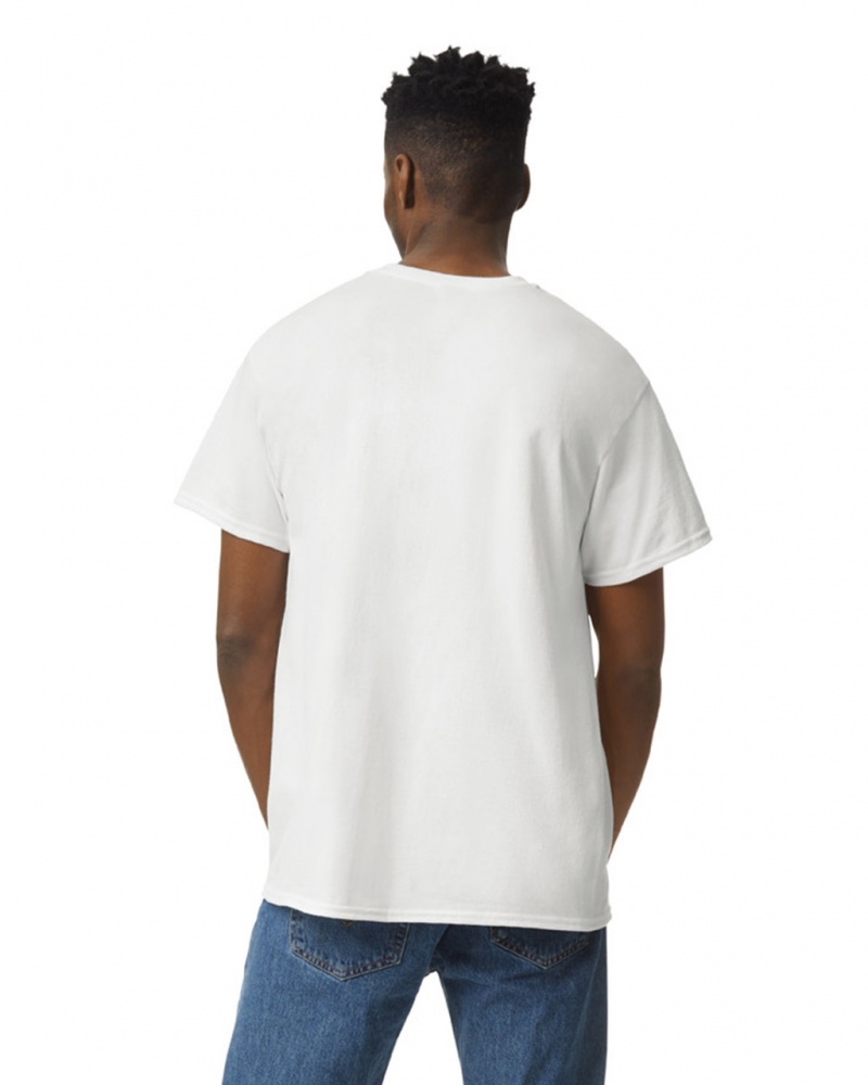 White Men's Gildan 2000PFD Prepared for Dye T-Shirts | NLQP89632