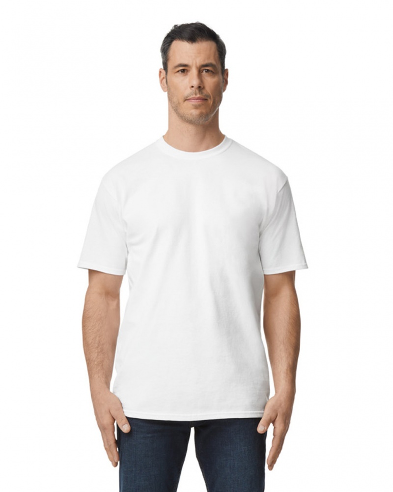 White Men\'s Gildan 2000T Tall T-Shirts | SLUP75841